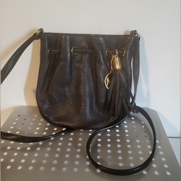 MICHAEL KORS BLACK LEATHER SMALL CROSSBODY - Picture 3 of 5